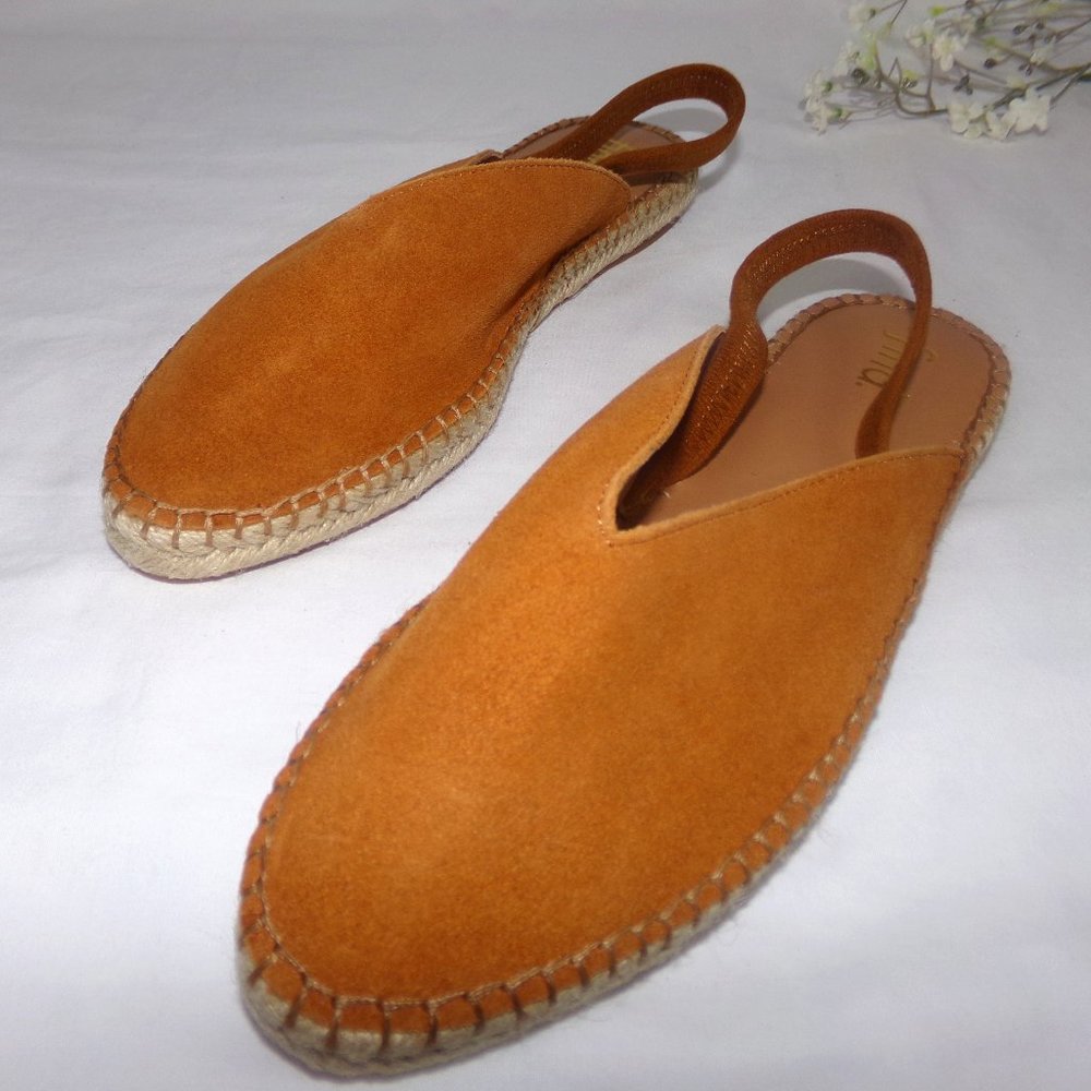 NWOT Find. Tan Suede Slingback Flats Brown Women's Size 7.5